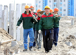 Белорусско-российский студотряд приступает к строительным работам на Белорусской АЭС